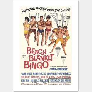 Vintage Movie - Beach Blanket Bingo poster Posters and Art